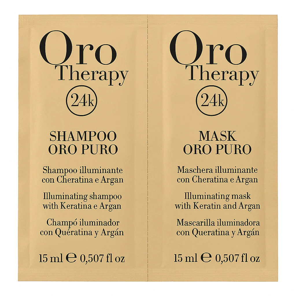 Fanola Orotherapy Gold Shampoo and Mask 15ml